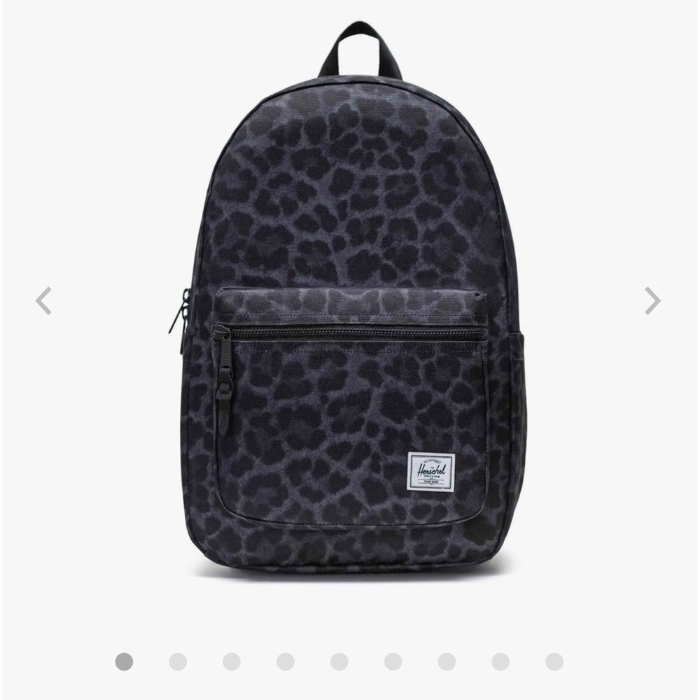 Black leopard print Herschel Settlement 23L backpack